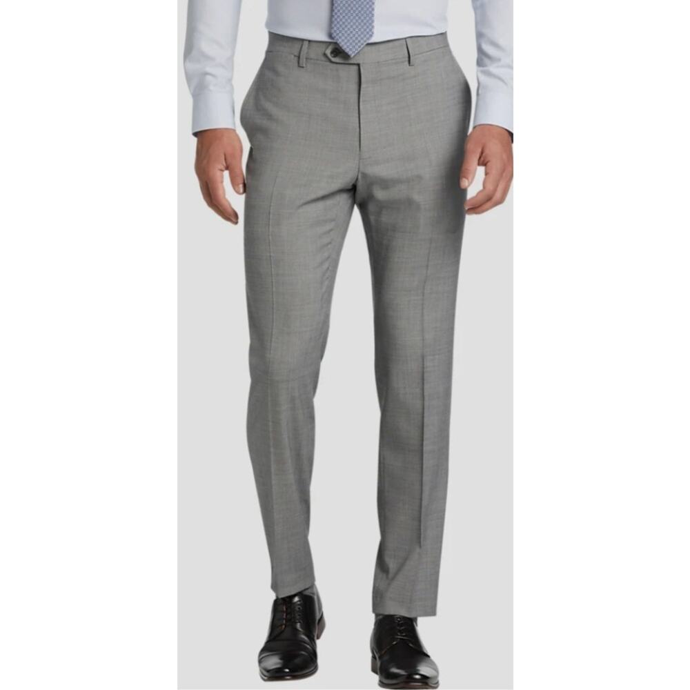 NEW Tommy Hilfiger Tyler Modern Fit Men's Blue Suit Pants Wool Blend Sz 44X32